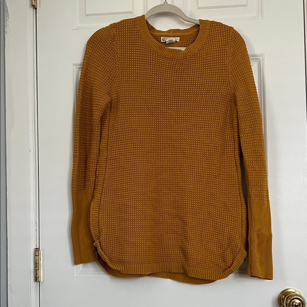 Elegant Mustard Crew Neck Sweater